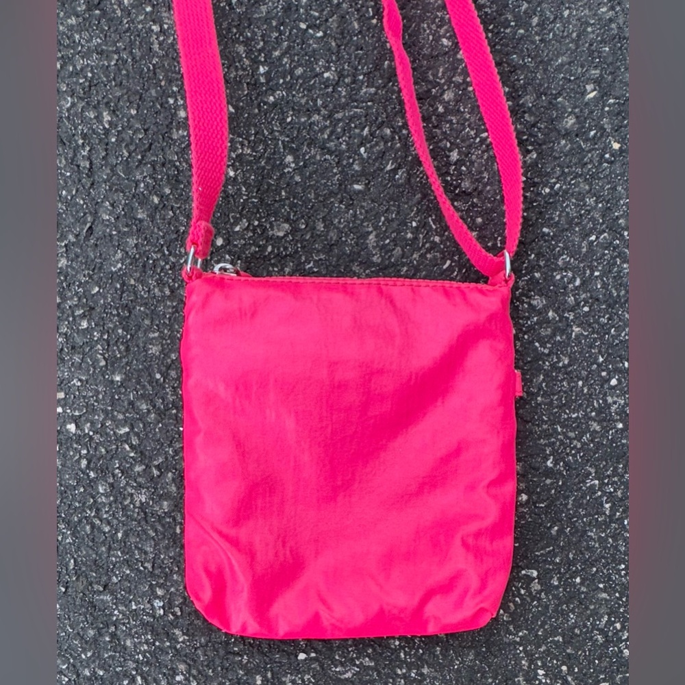Kipling | Keiko | Crossbody | Mini | Vibrant | Neon | Pink | Nylon | Adjustable - Picture 5 of 10